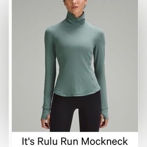 lululemon athletica Green Long Sleeve Mockneck Top